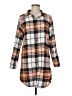 Unbranded Plaid Orange 3/4 Sleeve Blouse Size M - photo 1