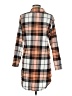 Unbranded Plaid Orange 3/4 Sleeve Blouse Size M - photo 2