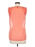 Vero Moda 100% Polyester Polka Dots Orange Sleeveless Blouse Size M - photo 2