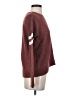 Pink Rose Color Block Burgundy Pullover Sweater Size S - photo 4