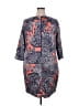 The Limited 100% Polyester Paisley Gray Casual Dress Size XXL - photo 2