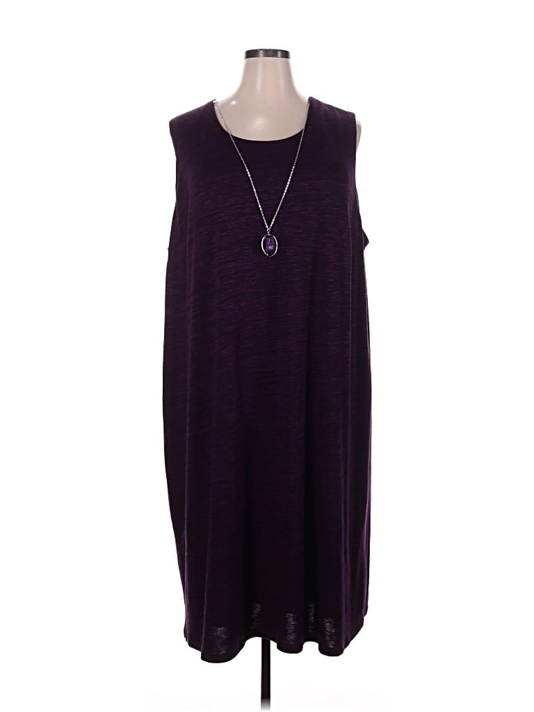 Pre-owned Catherines Casual Dress In Purple