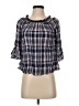 Copper Key Blue 3/4 Sleeve Blouse Size S - photo 1