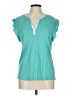 Ink + Ivy Teal Short Sleeve Top Size L - photo 1