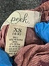 Peek... 100% Polyester Metallic Burgundy Skirt Size 4 - 5 - photo 3