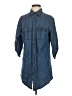 Speed Control 100% Cotton Blue 3/4 Sleeve Button-Down Shirt Size S (estimated) - photo 1