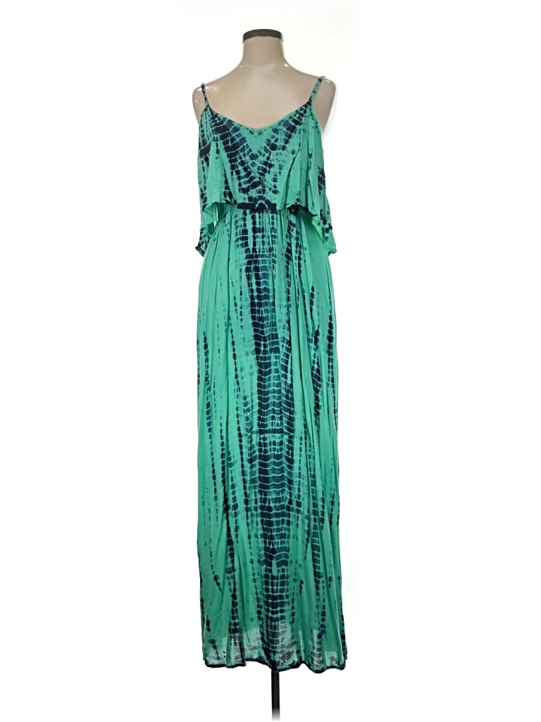 Pre-owned Japna Casual Dress In Green