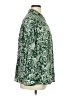 MNG 100% Viscose Paisley Green Long Sleeve Button-Down Shirt Size 16 - photo 4