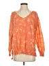 AndTheWhy Floral Orange Pullover Sweater Size S - photo 1