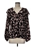 Nine West 100% Polyester Black Long Sleeve Blouse Size M - photo 1