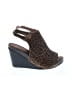 Mark Jenkins 100% Leather Animal Print Brown Wedges Size 10 - photo 1