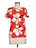 Assorted Brands Floral Red Short Sleeve T-Shirt Size L - photo 1
