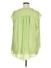 Worthington 100% Polyester Green Sleeveless Blouse Size 1X - photo 2