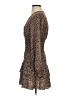 Shein 100% Polyester Animal Print Brown Cocktail Dress Size XS - photo 5
