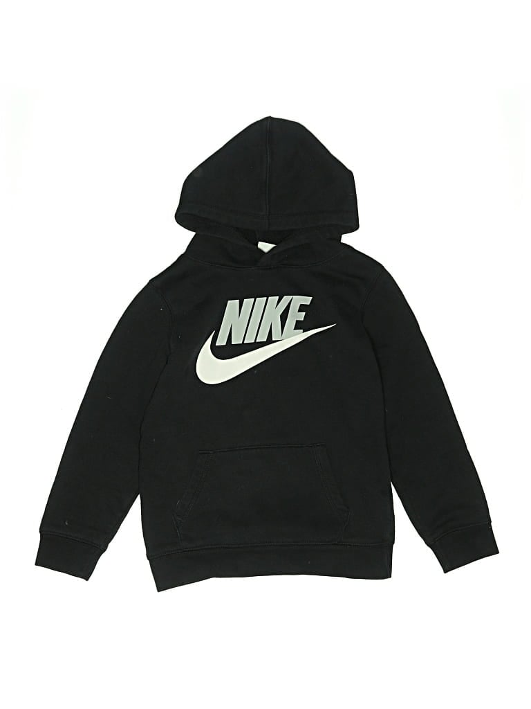 Pre-owned Nike Kids' Pullover Hoodie In Black