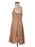 Old Navy 100% Rayon Paisley Tan Cocktail Dress Size S - photo 5