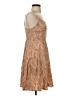 Old Navy 100% Rayon Paisley Tan Cocktail Dress Size S - photo 4