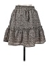 North End 100% Polyester Animal Print Black Casual Skirt Size S - photo 1