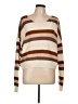Shein 100% Acrylic Stripes Brown Pullover Sweater Size L - photo 1