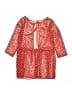 Everly 100% Polyester Red 3/4 Sleeve Blouse Size M - photo 2