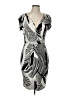 Assorted Brands Graphic Silver Cocktail Dress Size 12 - photo 1