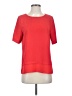Bobeau 100% Polyester Red Short Sleeve Top Size XS - photo 1