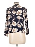 Allison Joy 100% Rayon Floral Blue 3/4 Sleeve Blouse Size L - photo 2