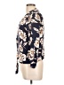 Allison Joy 100% Rayon Floral Blue 3/4 Sleeve Blouse Size L - photo 5