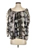Kiko 100% Silk Gray 3/4 Sleeve Silk Top Size S - photo 1