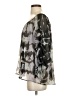 Kiko 100% Silk Gray 3/4 Sleeve Silk Top Size S - photo 5
