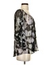 Kiko 100% Silk Gray 3/4 Sleeve Silk Top Size S - photo 4