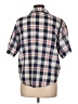 Koret Plaid Blue Short Sleeve Blouse Size L - photo 2