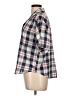 Koret Plaid Blue Short Sleeve Blouse Size L - photo 5