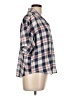 Koret Plaid Blue Short Sleeve Blouse Size L - photo 4