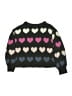 Gap Kids 100% Cotton Hearts Black Pullover Sweater Size L (kids) - photo 1