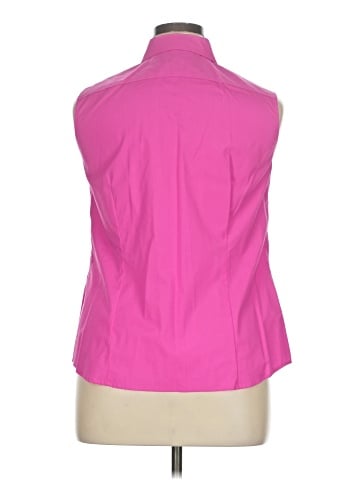 Jones New York Signature Sleeveless Button-Down Shirt (view 2)