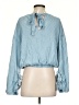 FRAME Denim 100% Tencel Blue Long Sleeve Blouse Size XS - photo 2