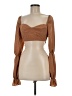 Shein Brown Long Sleeve Blouse Size 6 - photo 1