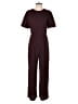 Studio B by BOBEAU Solid Burgundy Jumpsuit Size M - photo 1