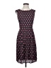 Brooks Brothers 100% Polyester Hearts Multi Color Brown Casual Dress Size 0 - photo 1