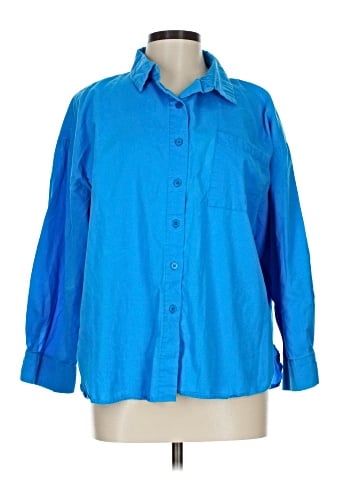 Forever 21 3/4 Sleeve Button-Down Shirt (view 1)