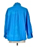 Forever 21 100% Cotton Color Block Blue 3/4 Sleeve Button-Down Shirt Size L - photo 2