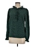 Shein Polka Dots Green Long Sleeve Blouse Size 6 - photo 1