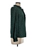 Shein Polka Dots Green Long Sleeve Blouse Size 6 - photo 4