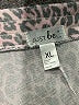 Just Be... Animal Print Gray Casual Pants Size XL - photo 7