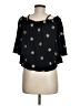 Forever 21 Black 3/4 Sleeve Blouse Size M - photo 2