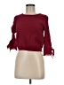 Assorted Brands Burgundy 3/4 Sleeve Top Size M - photo 1