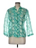 Connie Roberson Teal 3/4 Sleeve Blouse Size M - photo 1