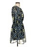 En Focus Studio 100% Polyester Paisley Blue Casual Dress Size 4 (petite) - photo 4