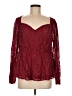Torrid Burgundy Long Sleeve Blouse Size Med Plus (00) - photo 1
